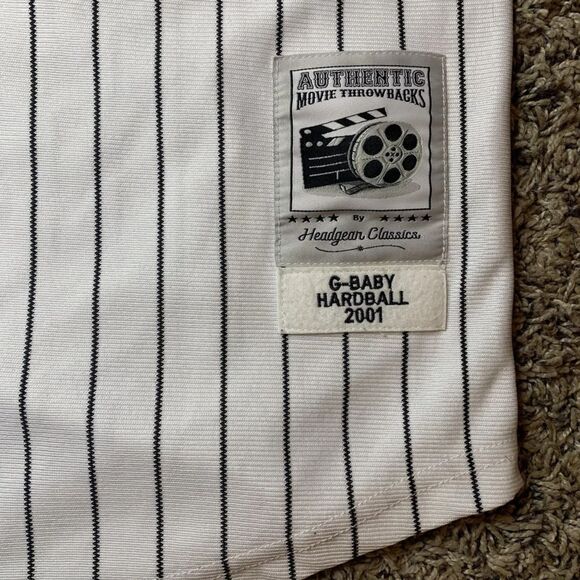 G-Baby Hardball Jersey Mens 2XL White Headgear Classics Kekambas 2001 Authentic - Picture 5 of 5